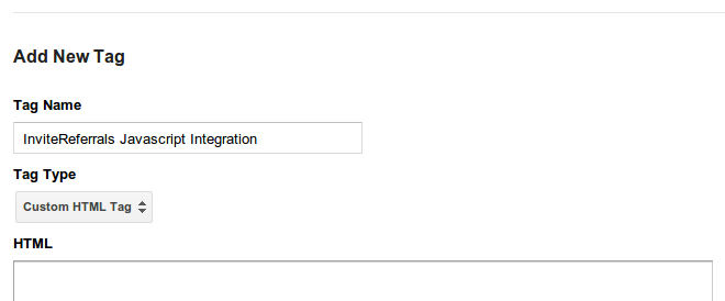 Google tag manager referral integration