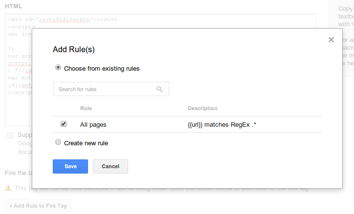 Google tag manager referral integration