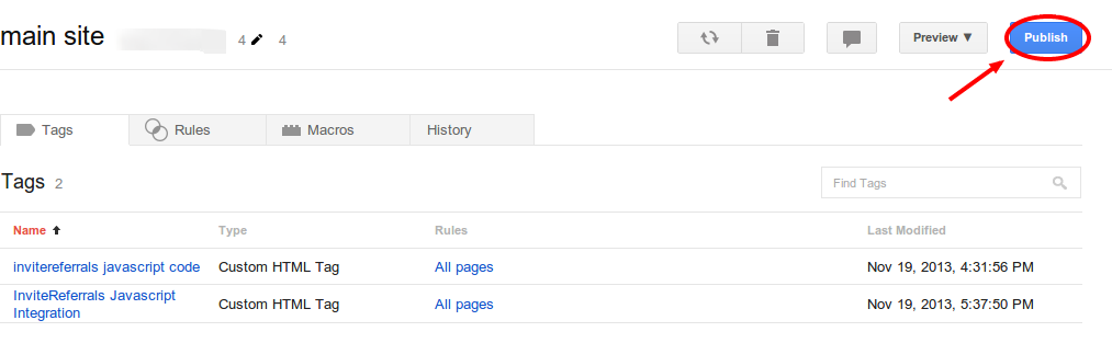 google tag manager referral integration