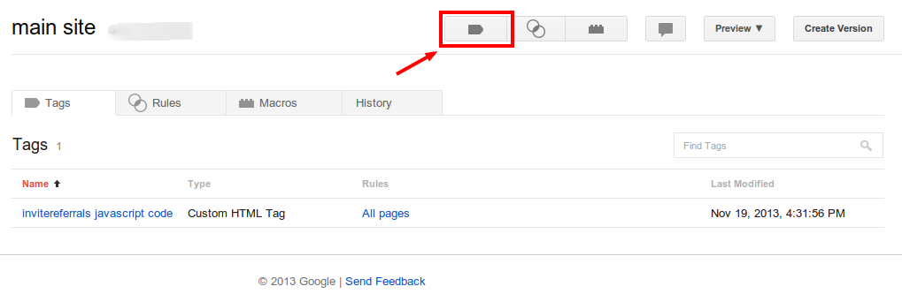 Google Tag Manager referral integration