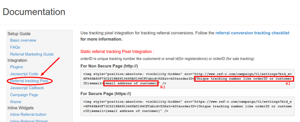 InviteReferrals Tracking Pixel