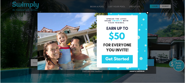 Swimply referral program template