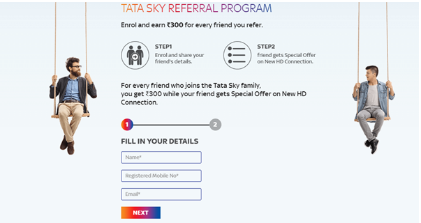 Tata sky referral program template