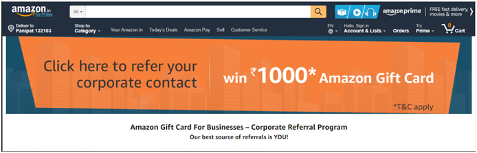 amazon B2B referral programs