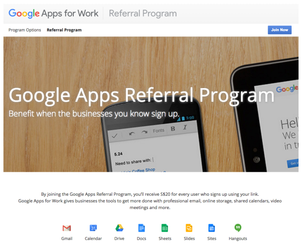 google B2B referral programs