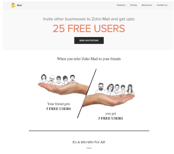 zoho mail referral