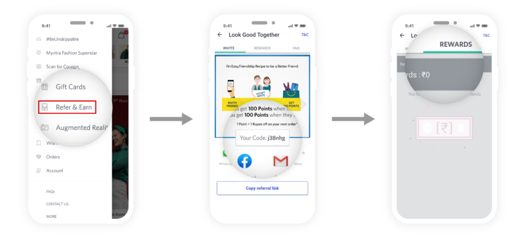 Myntra referral program
