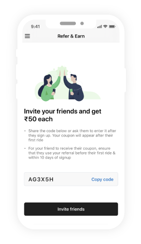 ola referral code