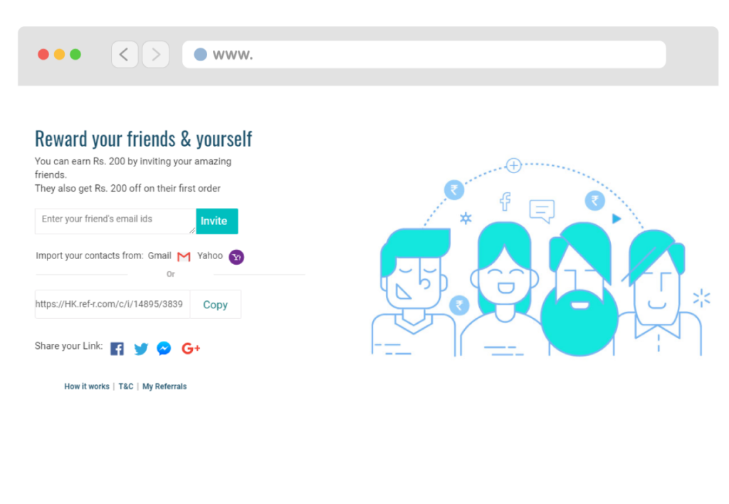 Healthkart referral program template