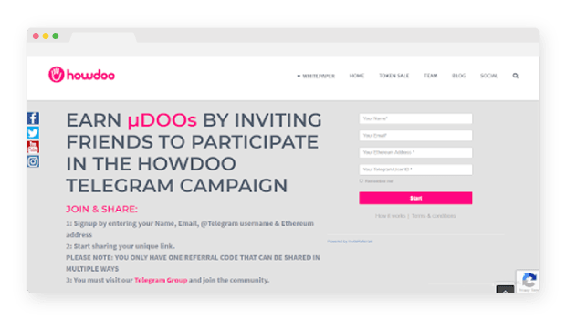 howdoo referral program