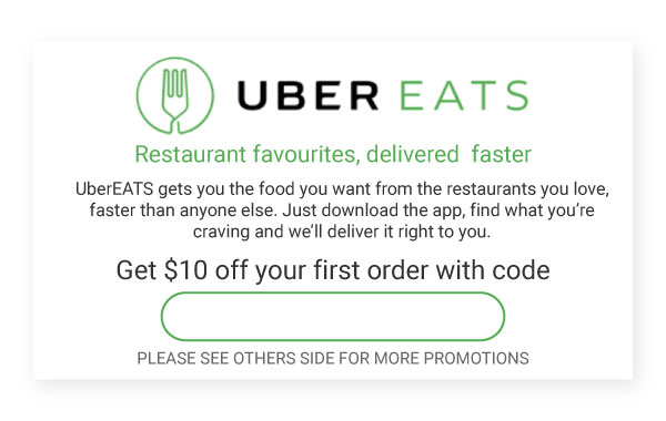 uber eats referral cards