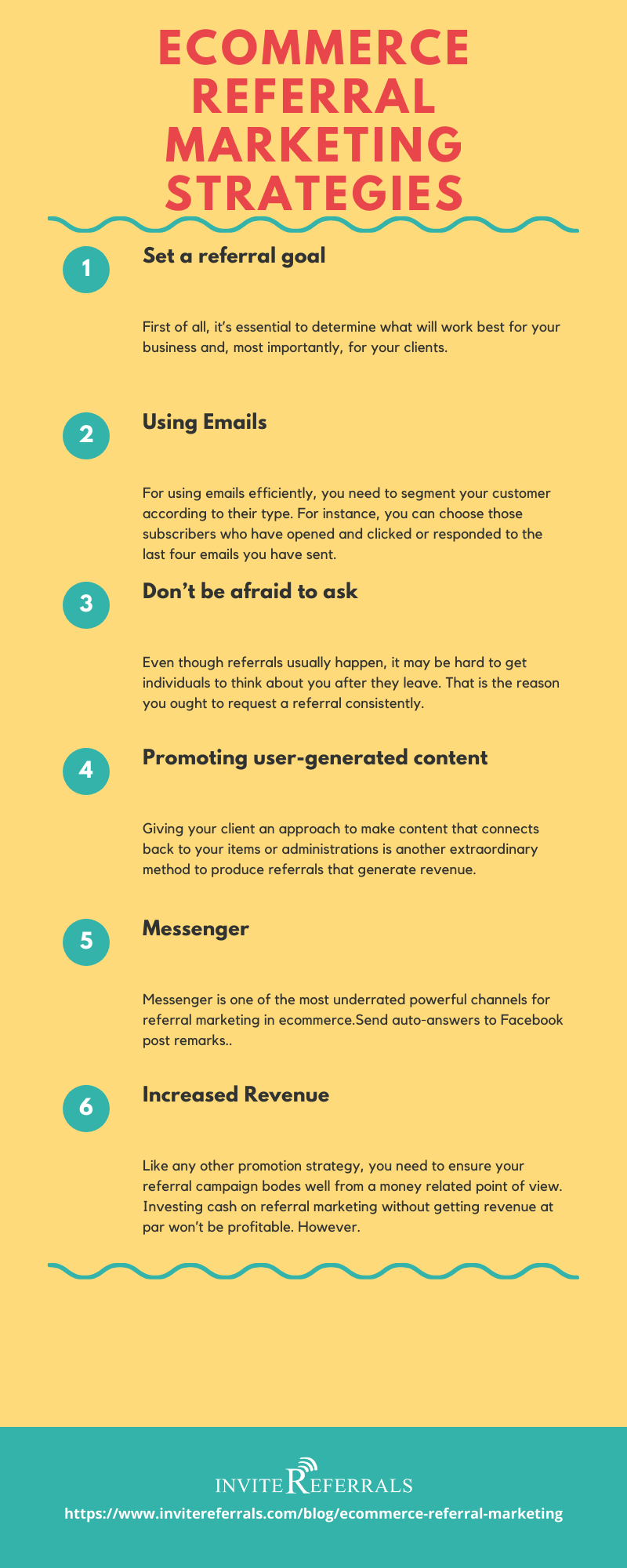 ecommerce referral marketing infographic