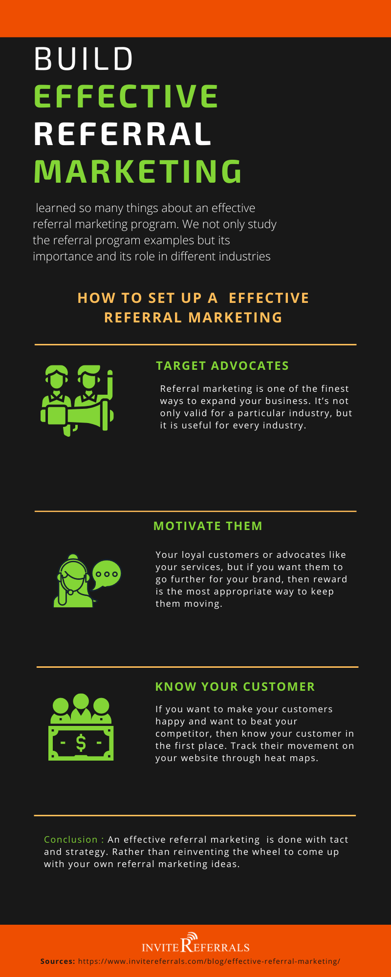 effective referral marketing infographic