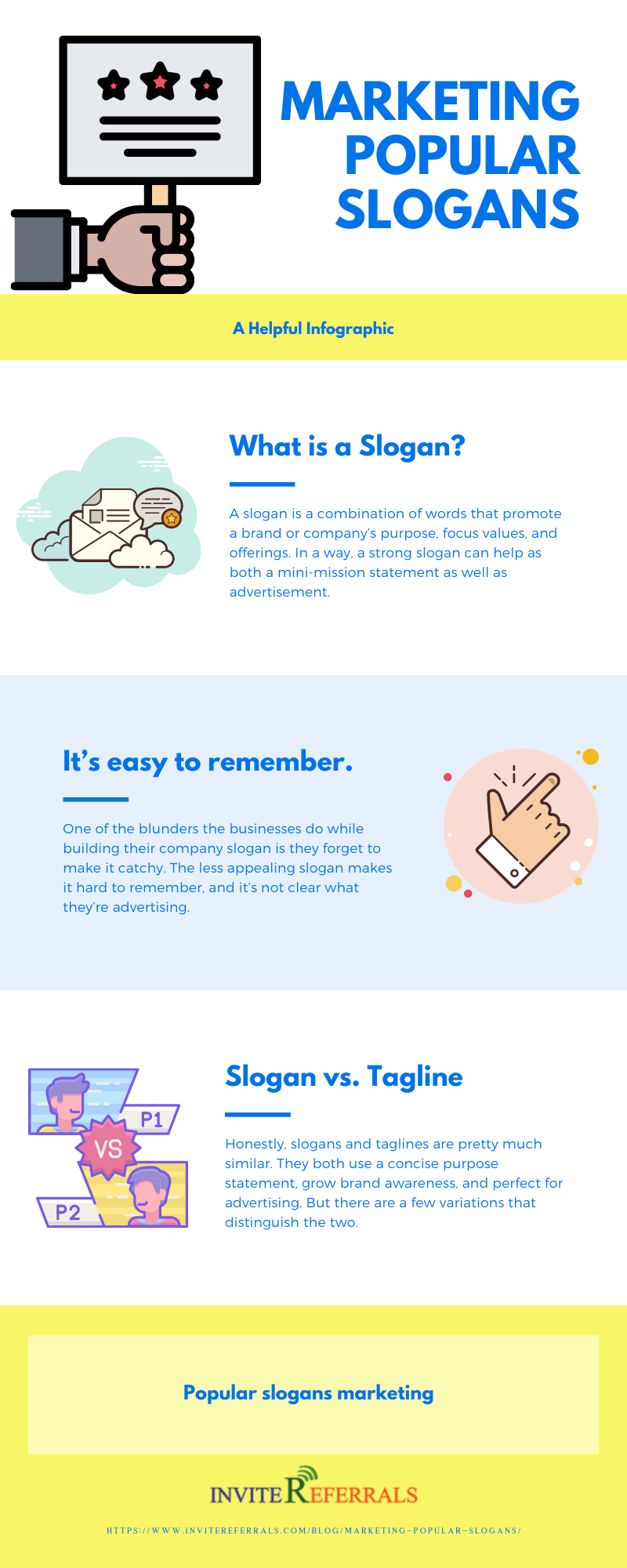 Popular slogans Infographic