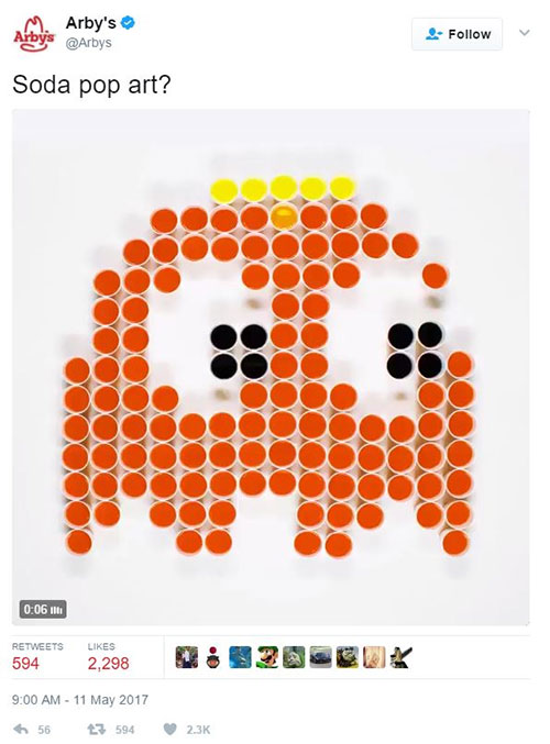 ARBY'S PLAYS WITH ITS FOOD