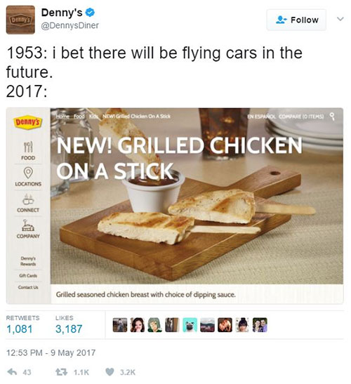 DENNY'S GETS HUMAN
