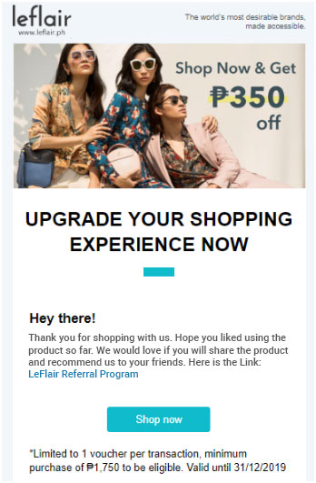 Thank you email