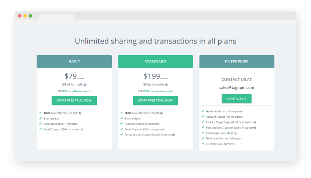 InviteReferrals Pricing