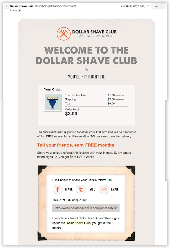 Welcome Emails