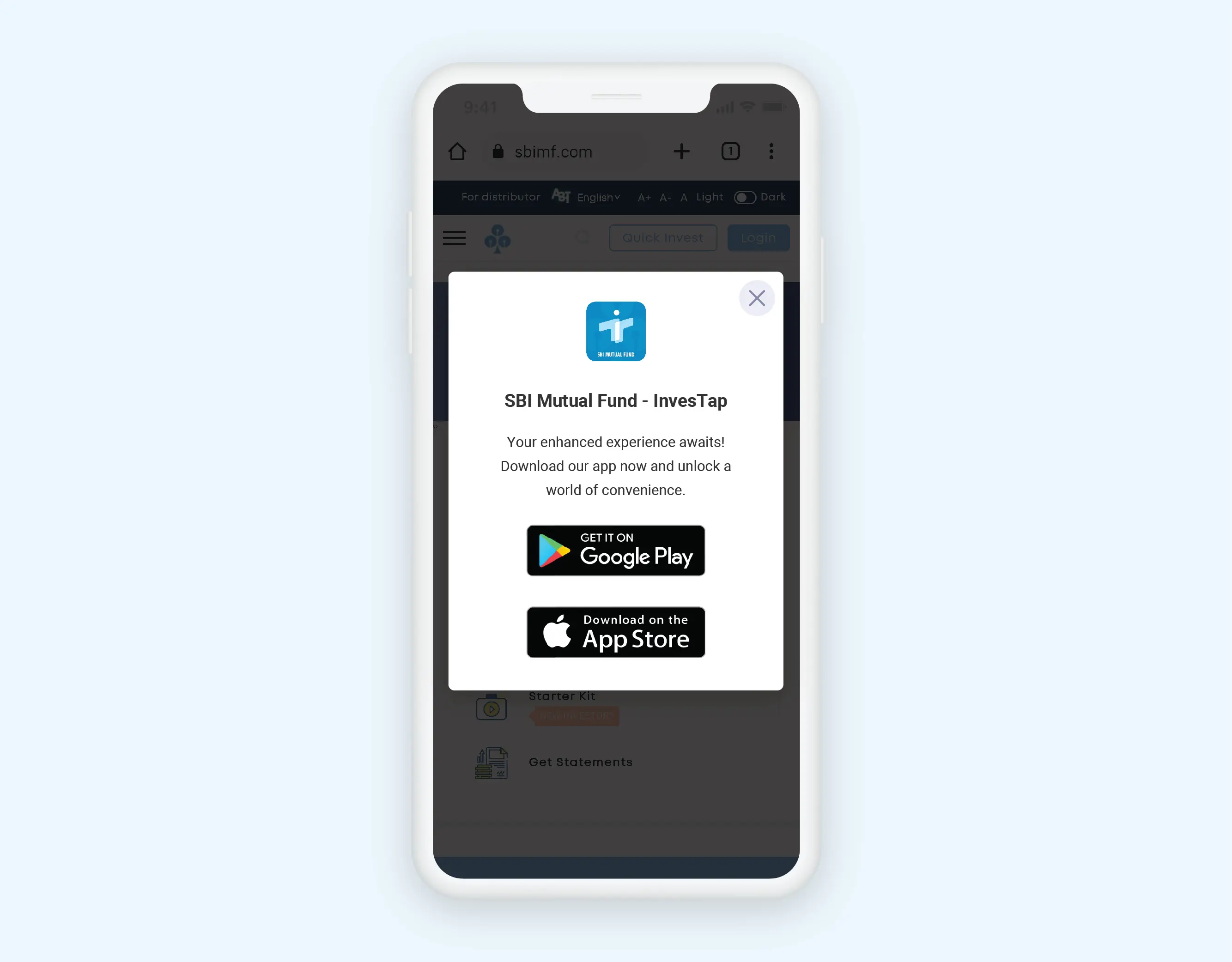 App install Popups