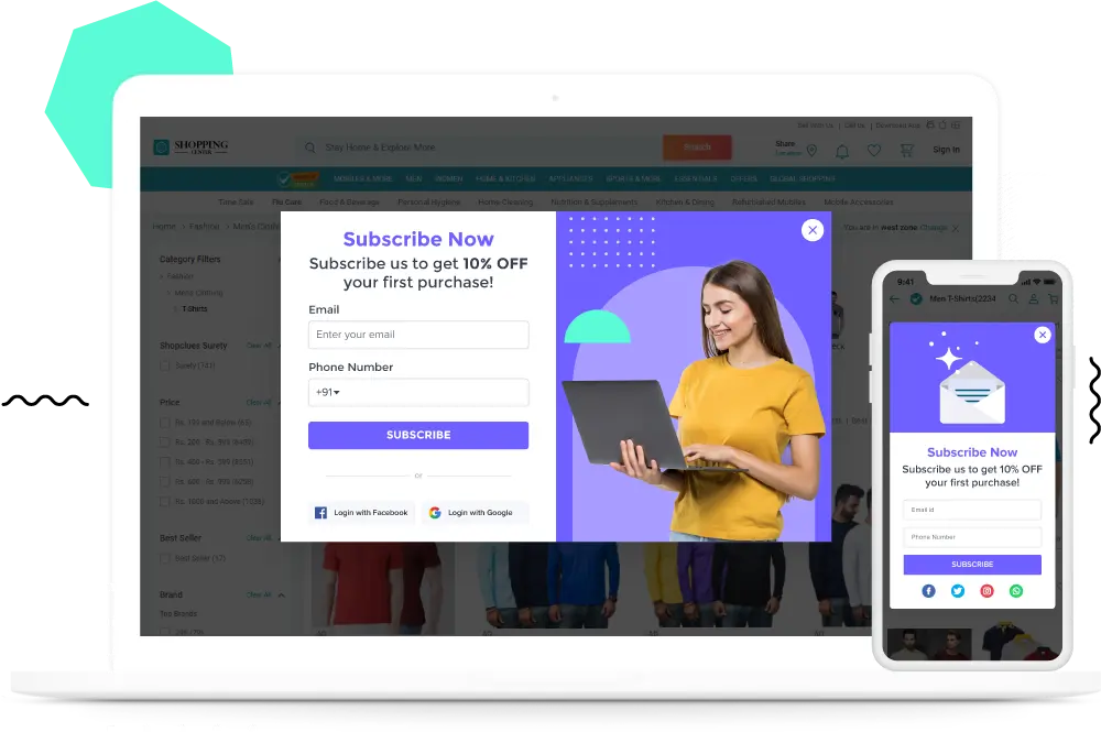 Ecommerce lead form