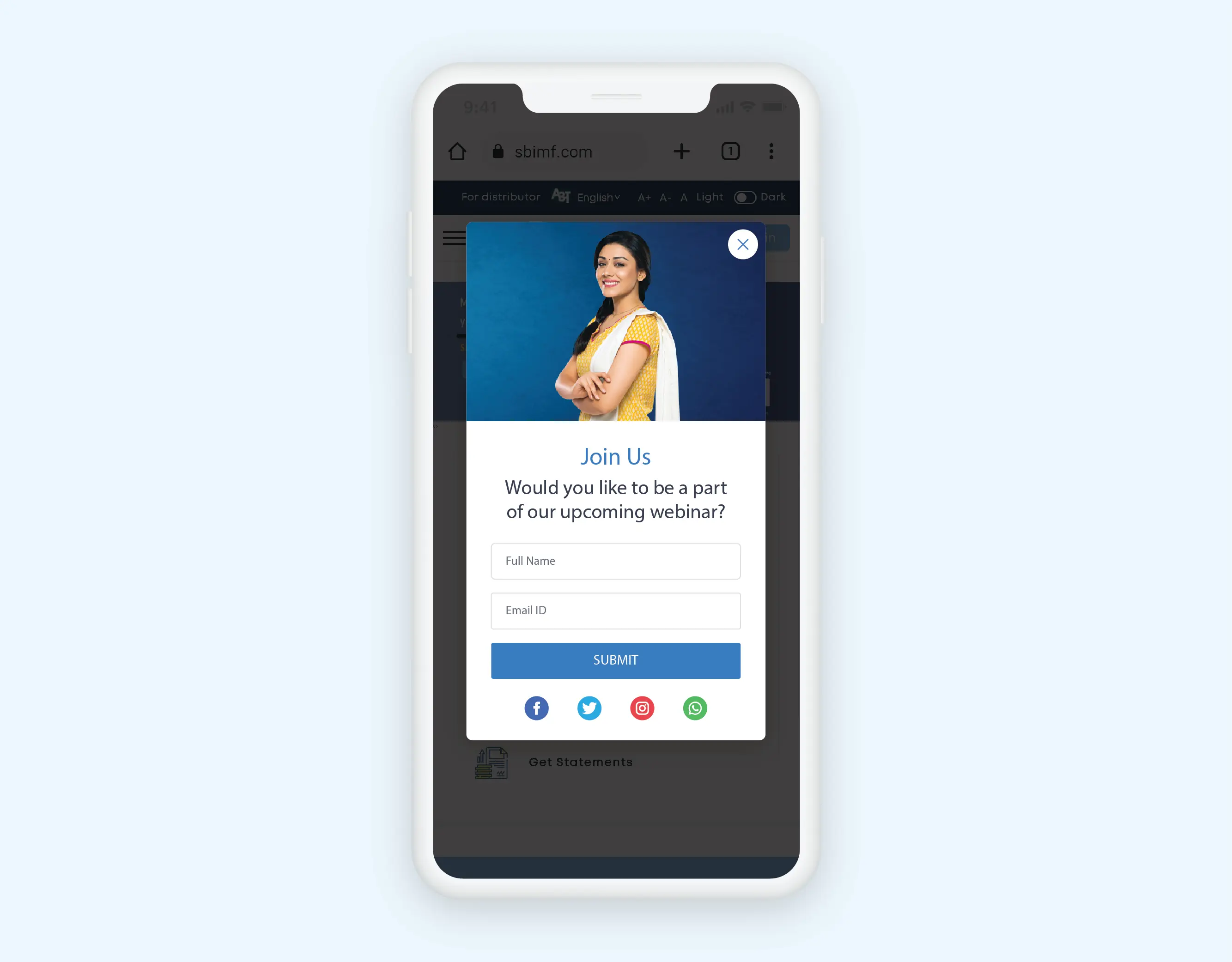 Signup forms